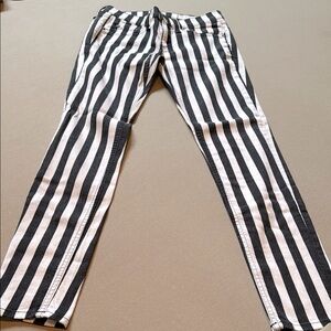 Rag & Bone Black and White Striped Jeans